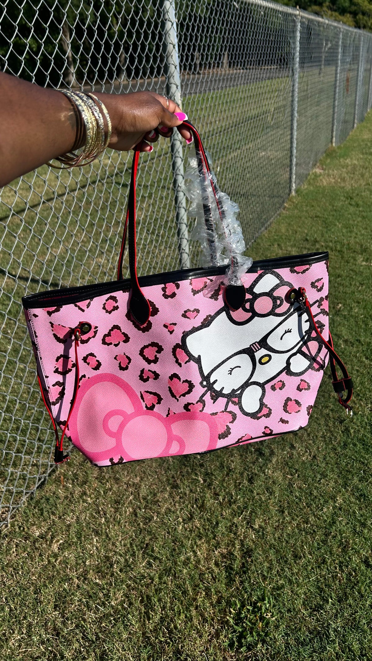 School girl kitty Tote